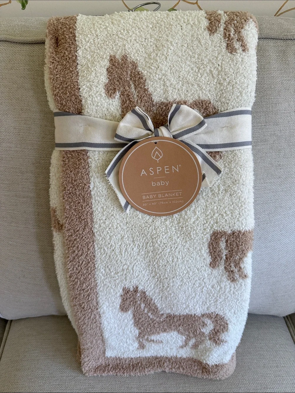 ASPEN Horses Baby Blanket - 30”x40”